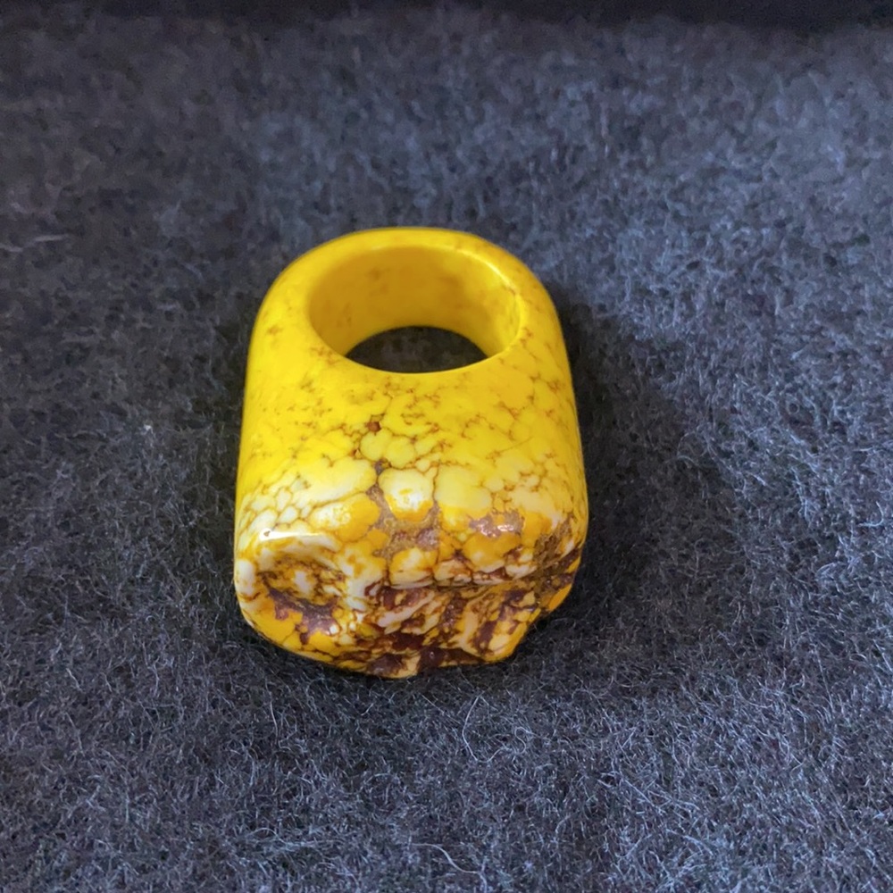 Yellow Stone Ring - image 4